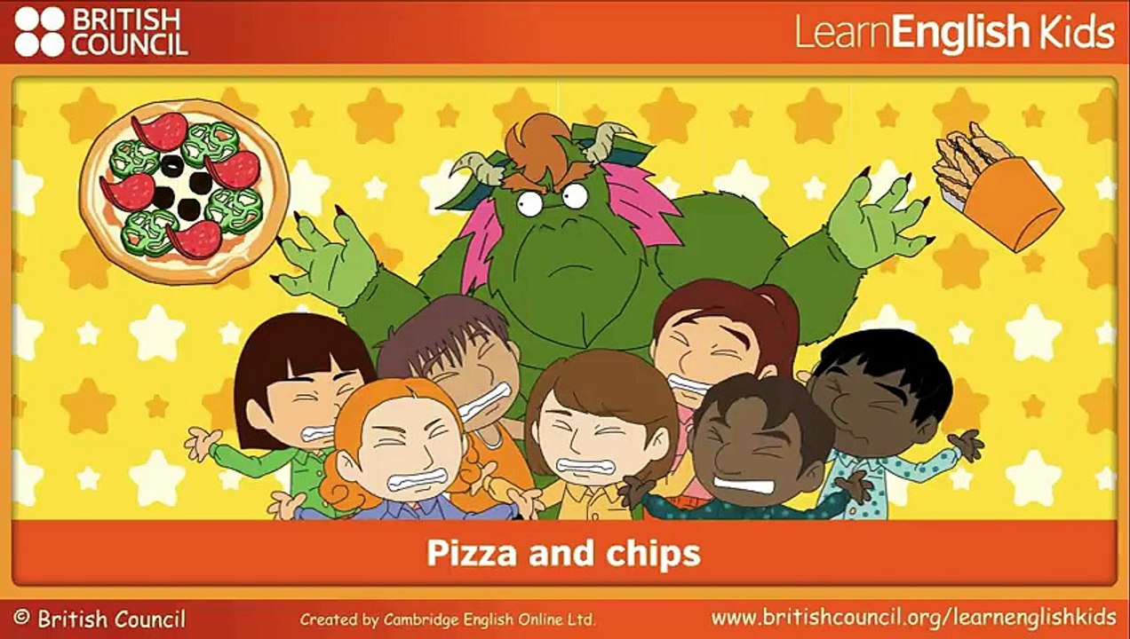 Pizza and chips _ LearnEnglish Kids _ British Council video Dailymotion