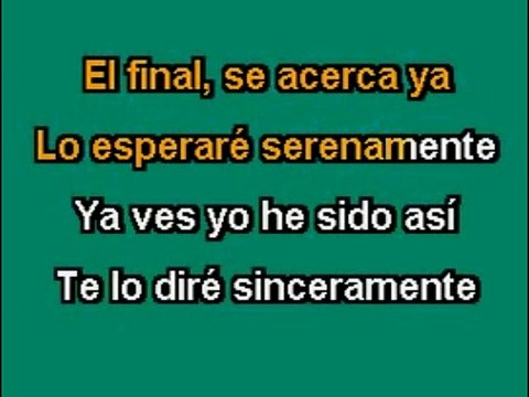 Karaoke - a mi manera - Vicente Fernandez