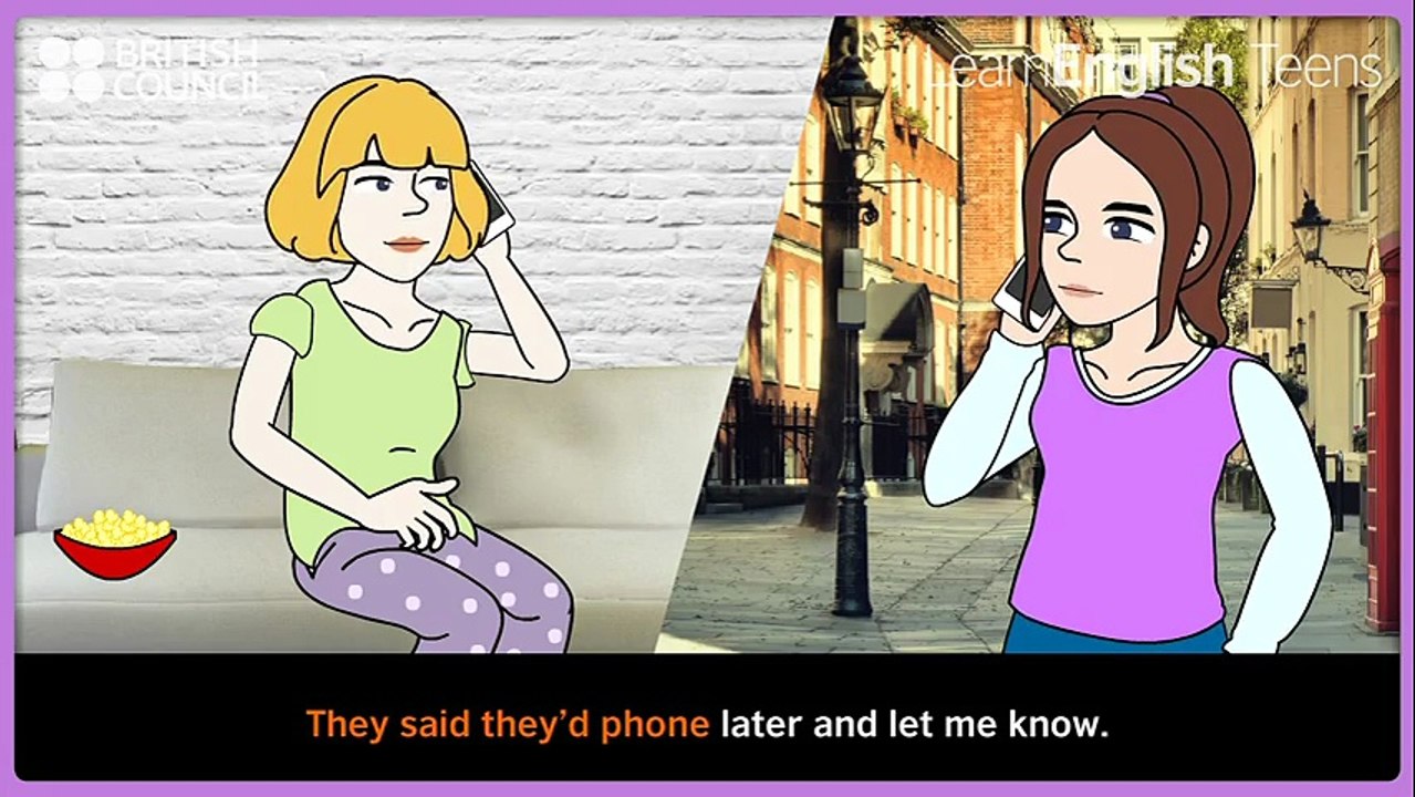 reported speech-grammatical video