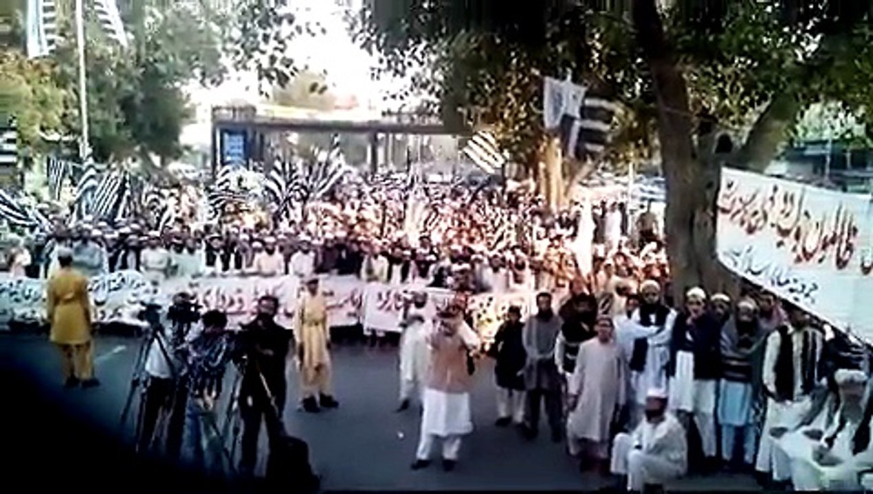 juifpakistan Mall Road Lhr. jui ehtjaji muzahere ka ek manzar