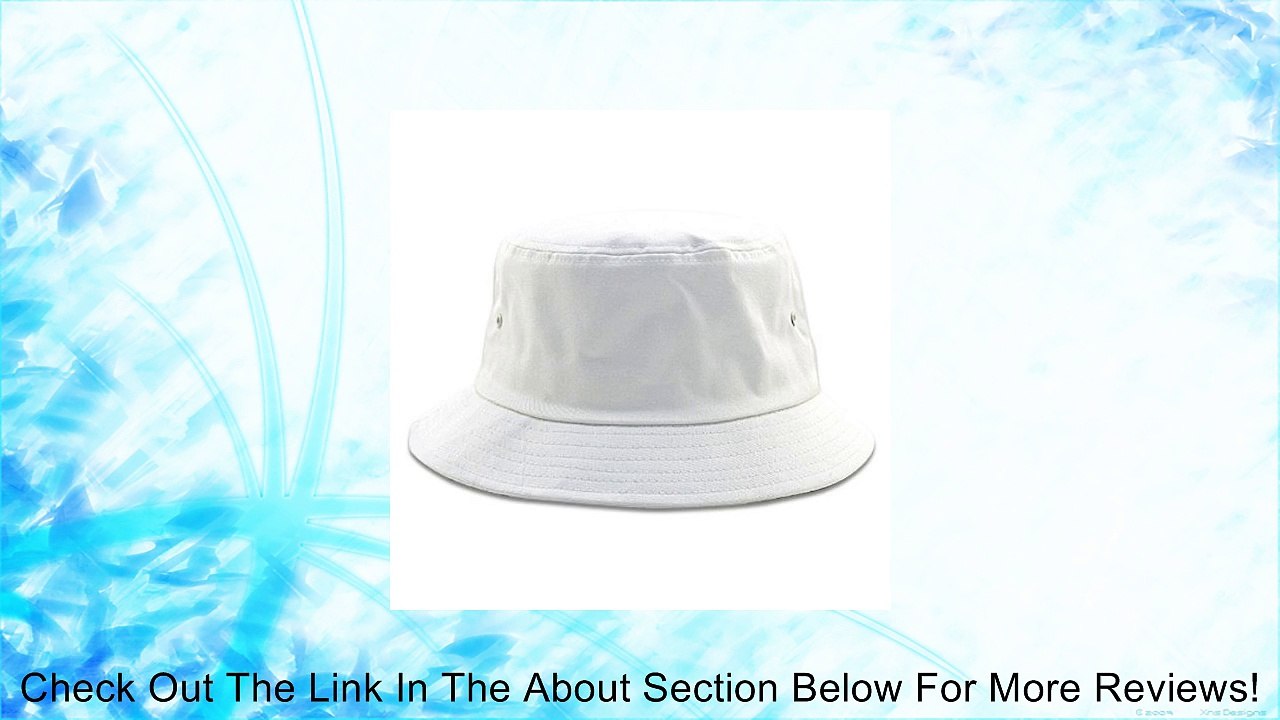 Twill Bucket Hat (Various Size and Color), Beige Review