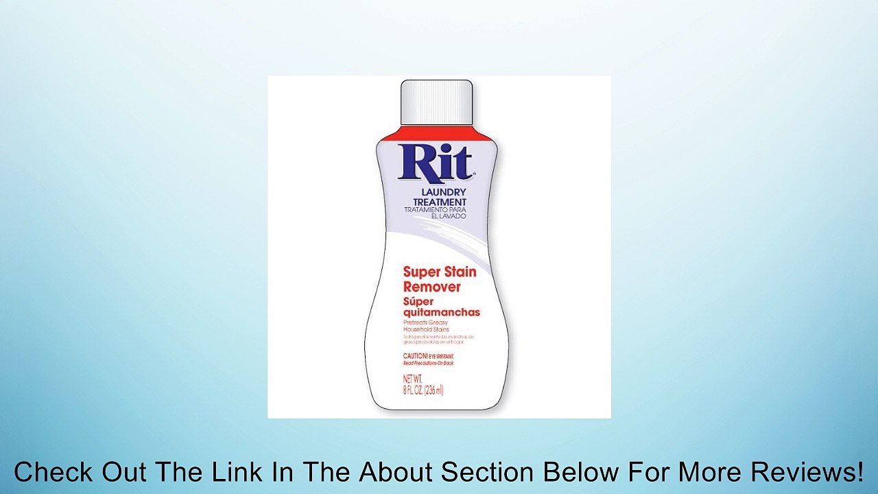 Rit Dye Liquid Fabric Dye, 8Ounce, Super Stain Remover Review video