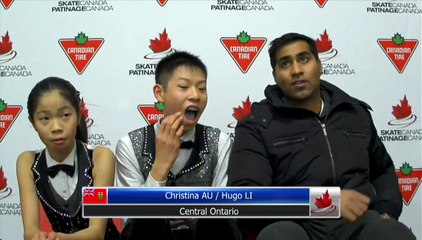 Delphine Michaud / Alexandre Simard - Pre-Novice Pair Free Program (REPLAY)