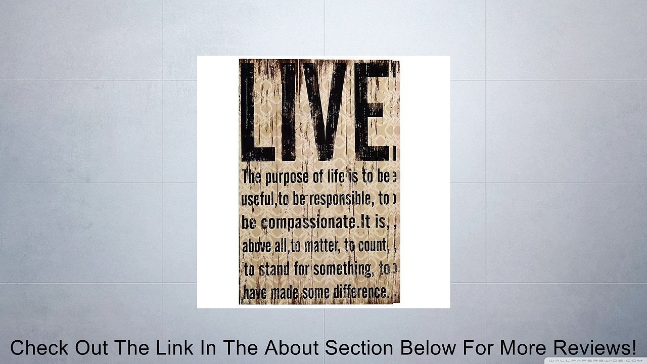 Adeco SP0107 Decorative Wood Wall Sign Plaque - Home Decor Art Review