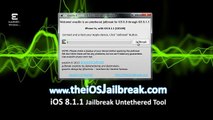 HowTo Jailbreak iOS 8.1.1 iPhone iPad iPod Final Releases, 4S,4, 3GS