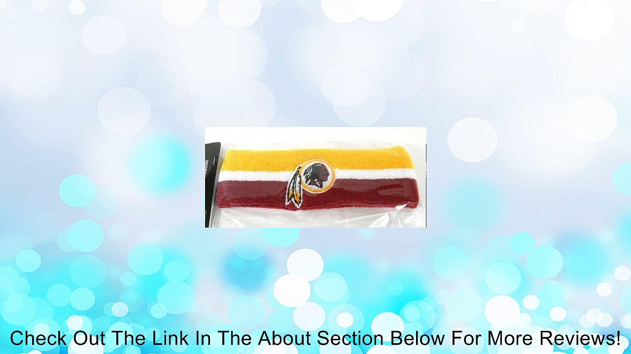 Washington Redskins Striped Headband Sweatband Review