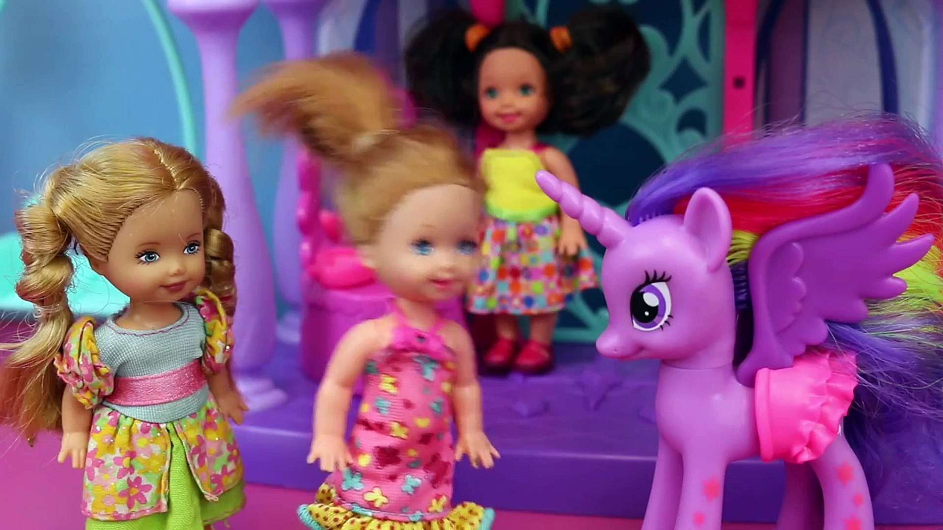 Frozen Kids ROLLER COASTER My Little Pony Dream Barbie Dolls Amusement Park  Elsa Anna DisneyCarToys - video Dailymotion