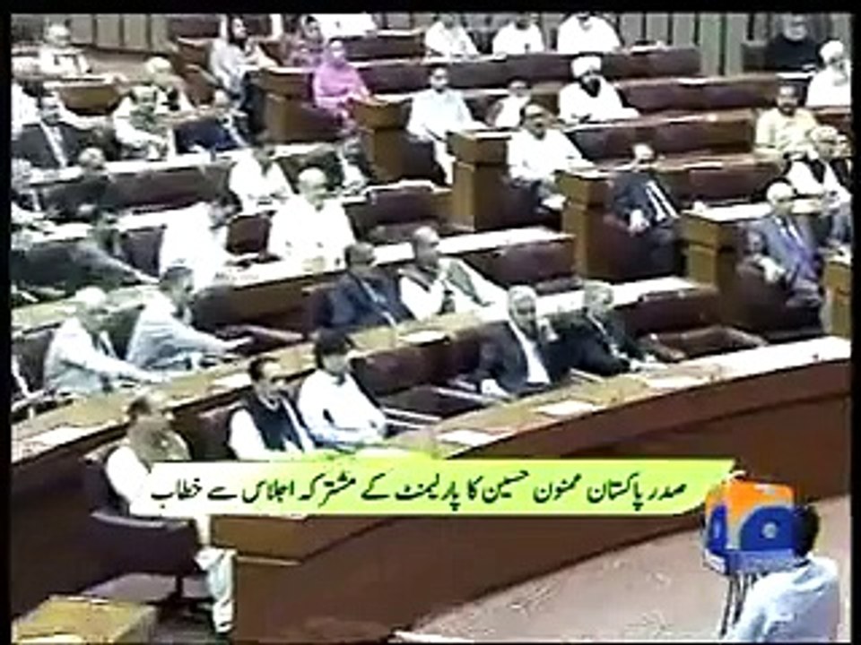 Opposition Boycott Mamnoon Speech-02 Jun 2014