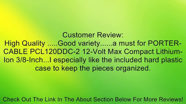 PORTER-CABLE PCDD85 Drill/Drive Accessory Set, 85-Piece Review