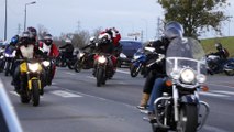 Pères-Noël motards .