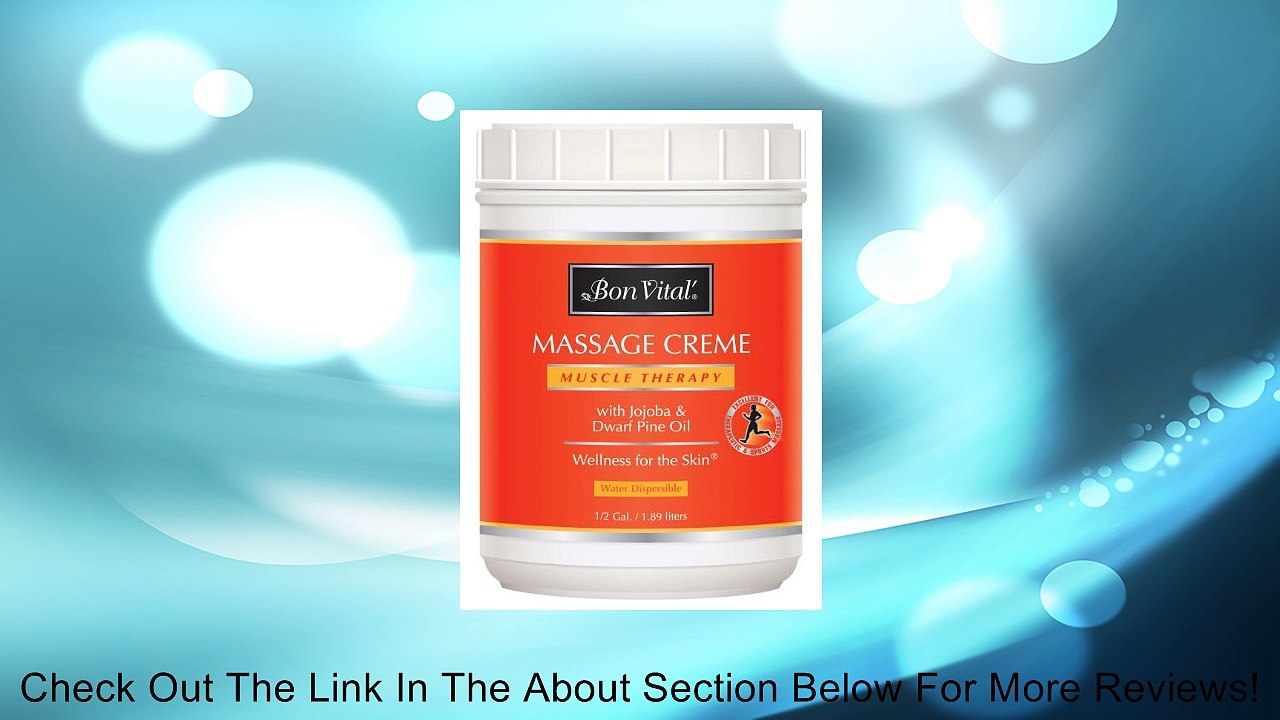 Bon Vital Muscle Therapy Massage Creme, 1/2 Gallon Jar Review