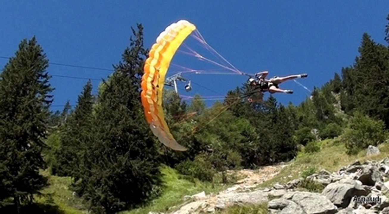 Speed Flying acrobatique à Chamonix