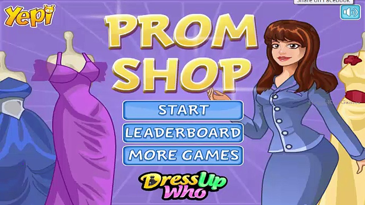 Prom Shop Girls Dress Up Game