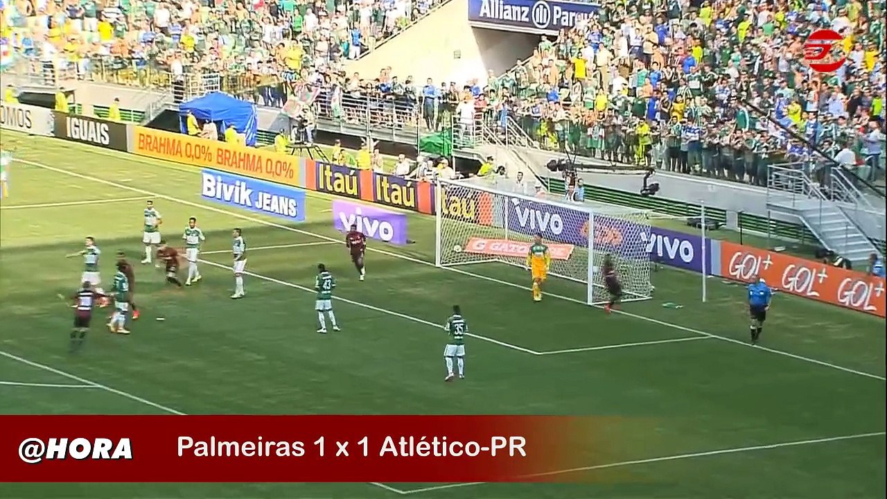 Palmeiras só empata com o Atlético-PR, mas fica na Série A do Brasileiro
