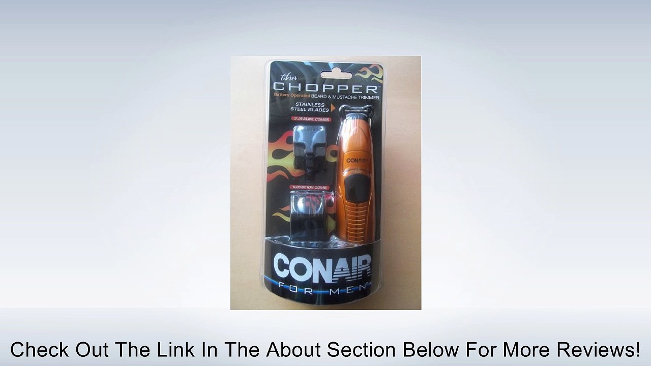 CONAIR 'The Chopper' Battery-Operated Beard & Mustache Trimmer Review
