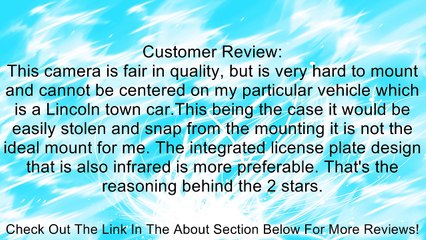 Pioneer ND-BC6 Universal Rear View Camera Review