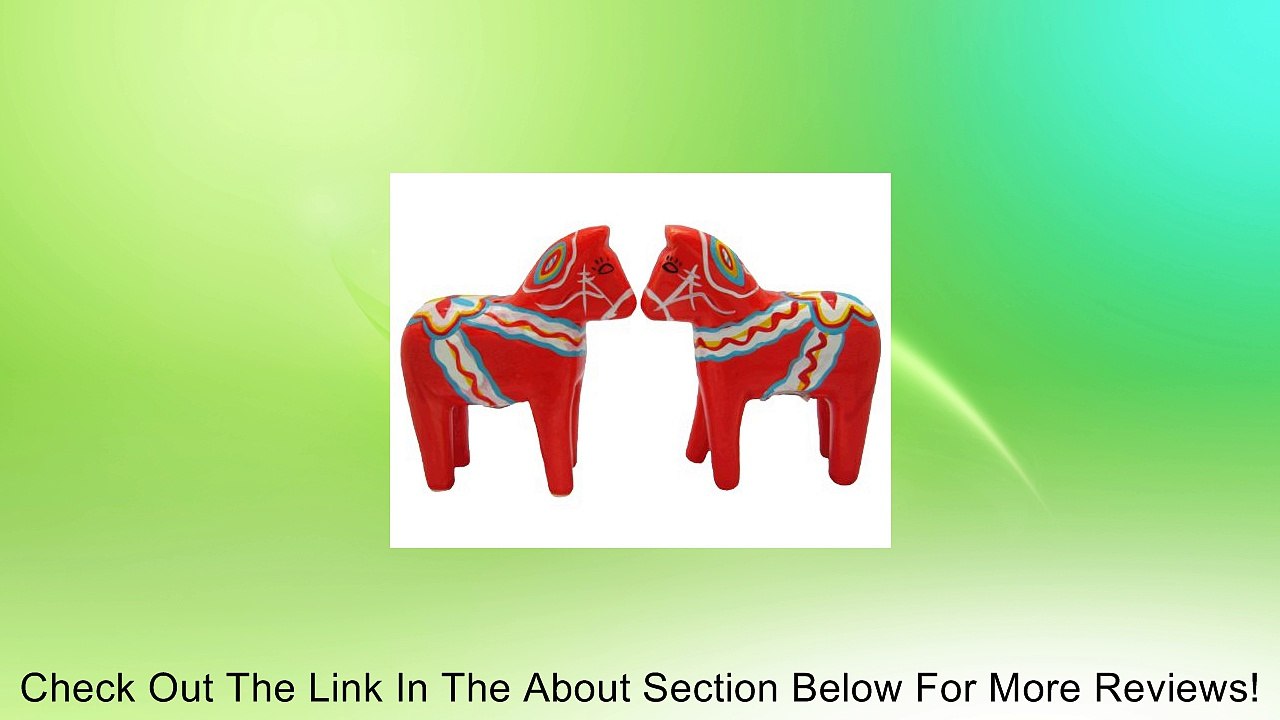 Swedish Dala Horse Red Salt and Pepper Shakers Review