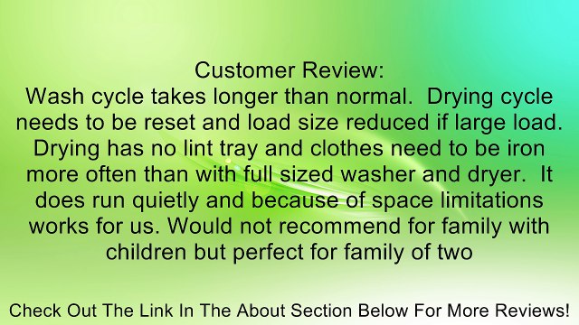 LG WM3455HW 2.7 Cu. Ft. White Electric Washer/Dryer Combo Review