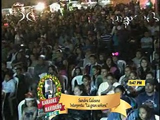 SANDRA GALEANO, GANO EL KARAOKE DE HCH, DOMINGO