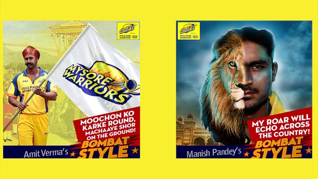 Mysore Warriors - #BombatStyle campaign ( conceptualized and executed by Geek Creative Agency)