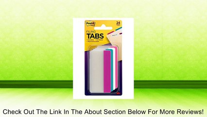 Post-it 3-Inch Solid Assorted Color Tabs, 24 Tabs per Pack Review