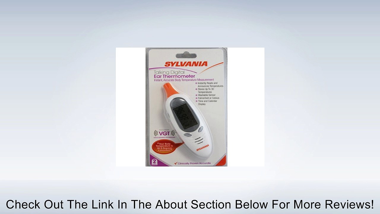 Sylvania Talking Digital Ear Thermometer Review