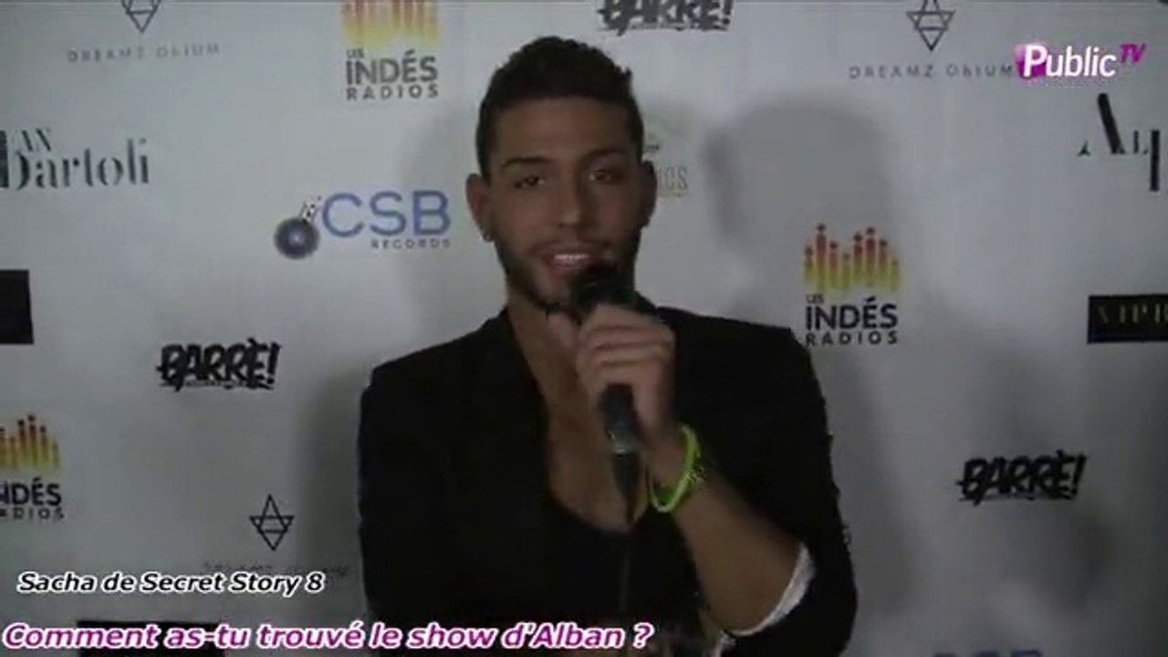 Exclu Vidéo : Sacha au showcase d’Alban Bartoli : "Alban m'a transporté ..."