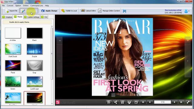 Sell online with HTMl5 digital publishing software