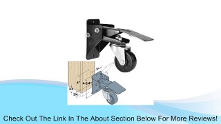 Woodtek 163703, Hardware, Casters And Glides, Furniture & Cabinet, Workbench Stepdown Caster Set, Package Of 4 Review