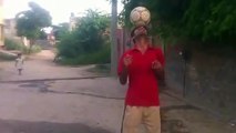 Pakistani football Player Showing his talent and Tricks