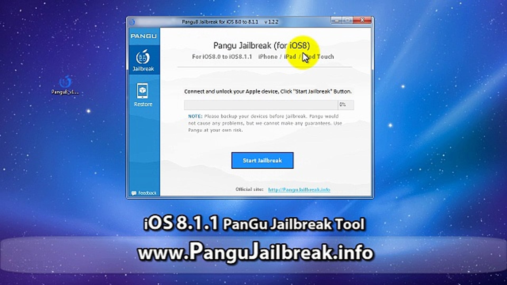 Download Latest PanGu Ios 8.1.1 Jailbreak Tool IPhone 5S/5C/5/4S/4.