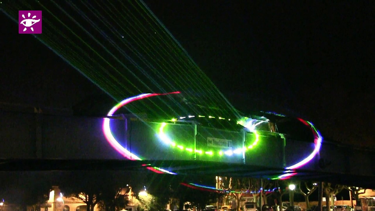 #Téléthon 2014 -  Beaucaire  Show laser et réception Mairie