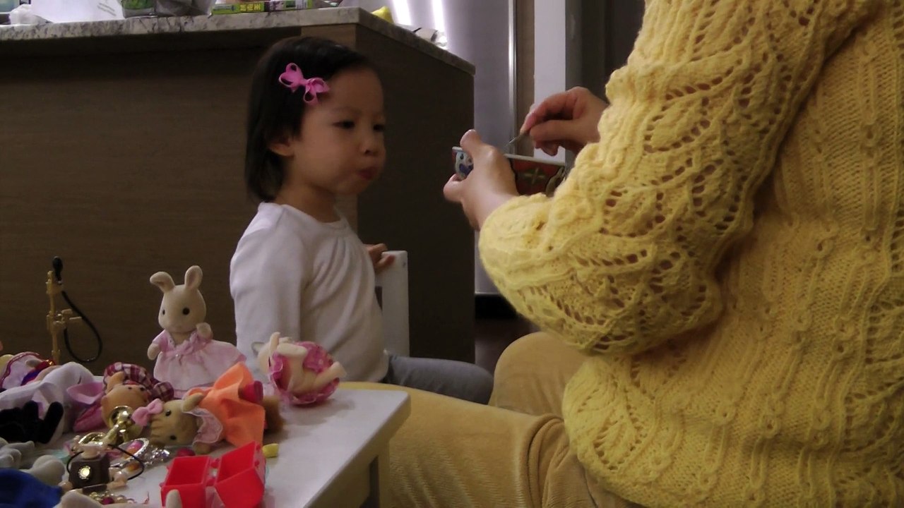 Girl Eating Dinner