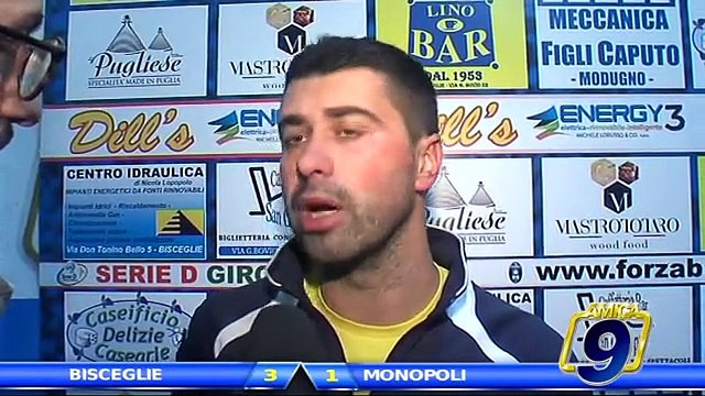 Bisceglie - Monopoli 3-1 | Intervista Claudio De Luca Allenatore Bisceglie