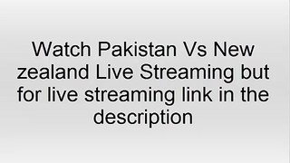 Pakistan Vs New Zealand 1st ODI Live Streaming 2014 – 8 Dec