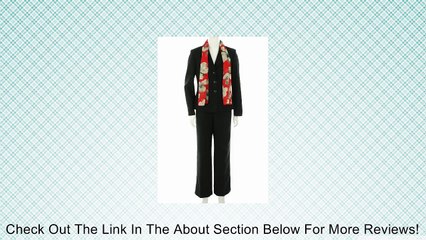 Evan Picone Cambridge 3 Piece Pant Suit Black 8P Review