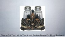 Fleur De Lis Salt & Pepper Shaker Set with Glass Shakers - Tuscan Creole Decor Review