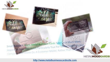 Benefits of Black Metal Business Cards