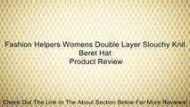 Fashion Helpers Womens Double Layer Slouchy Knit Beret Hat Review