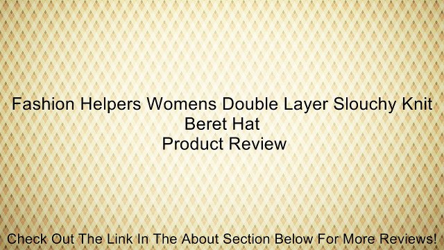 Fashion Helpers Womens Double Layer Slouchy Knit Beret Hat Review