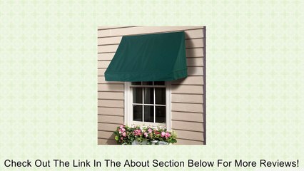 4' Straight Edge Window And Door Awning, In Green Review