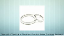 Matching 3mm & 4mm Classic Domed Titanium Wedding Bands (Us Sizes 3mm: 3-14, 4mm: 4-14) Review