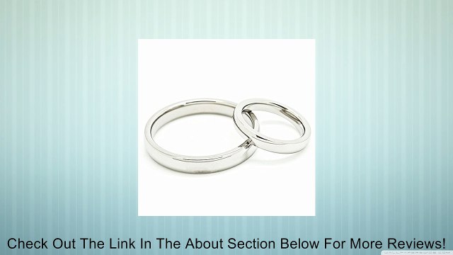 Matching 3mm & 4mm Classic Domed Titanium Wedding Bands (Us Sizes 3mm: 3-14, 4mm: 4-14) Review
