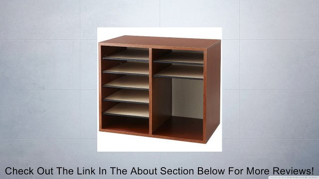 Safco Products Wood Adjustable Literature Organizer, 12 Compartment, Gray, 9420CY Review