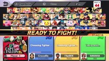 Super Smash Bros. For Wii U Online Wi-Fi Team Battle - Playing As Captain Falcon