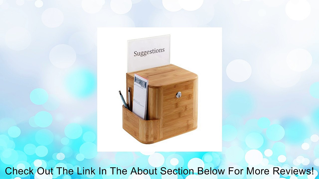 Safco Products Bamboo Suggestion Box, Natural Review
