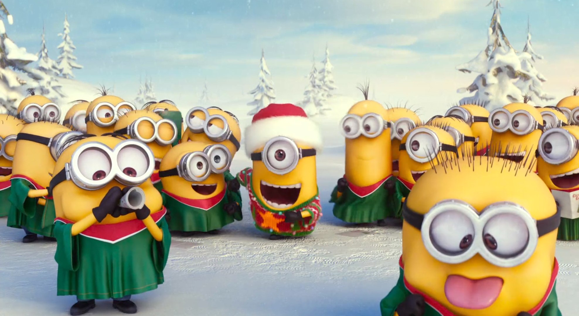 Les Minions Improvisent Un Chant De Noel Video Dailymotion