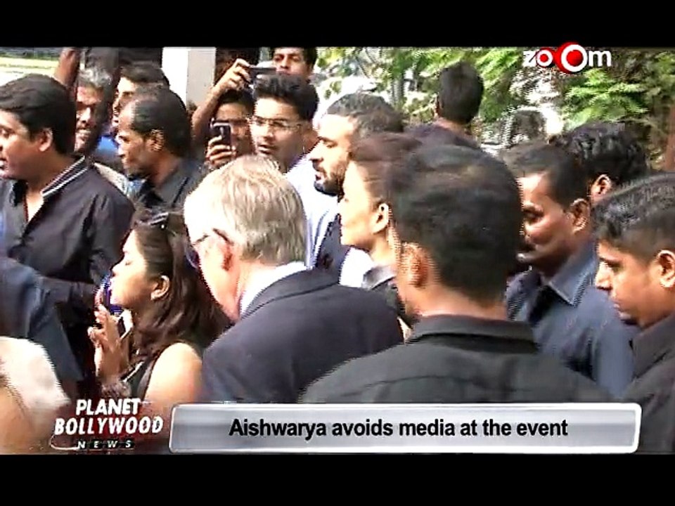 Aishwarya Rai Bachchan avoids media at a brand promotion event!