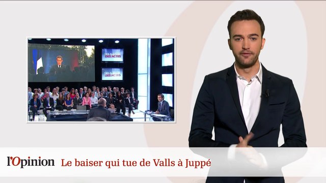 Manuel Valls / Alain Juppé : le baiser qui tue