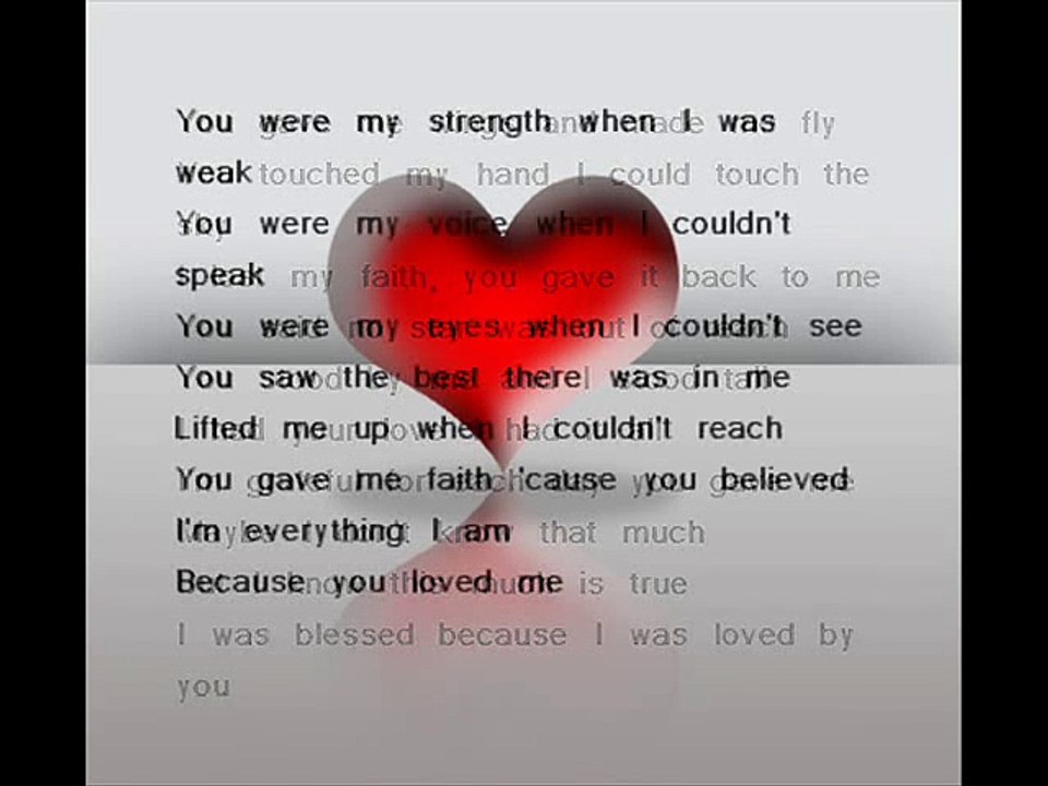 Celine Dion - Because you loved me